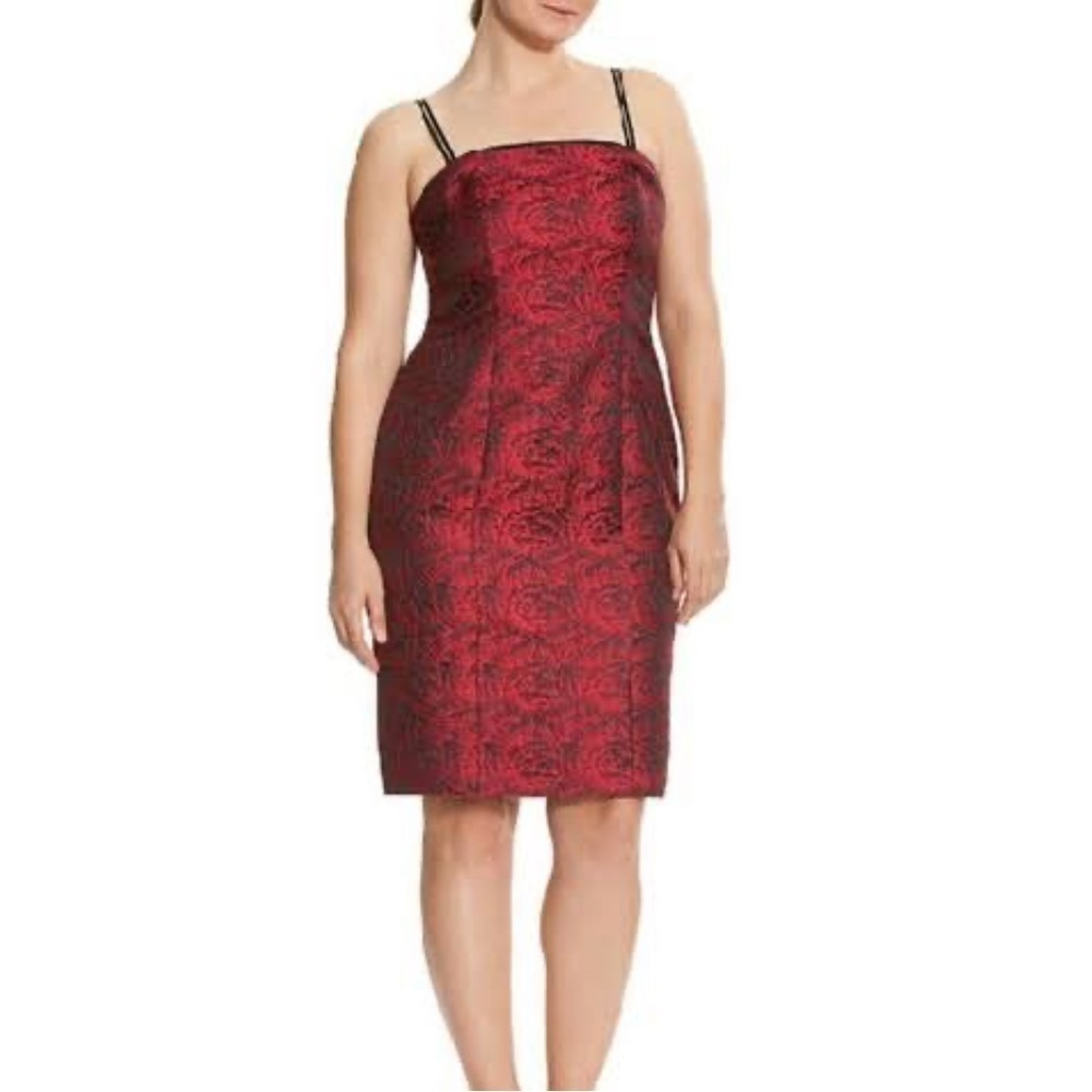 LANE BRYANT WOMEN ROSE JACQUARD BUSTIER DRESS BY ISABEL TOLEDO Size 14
